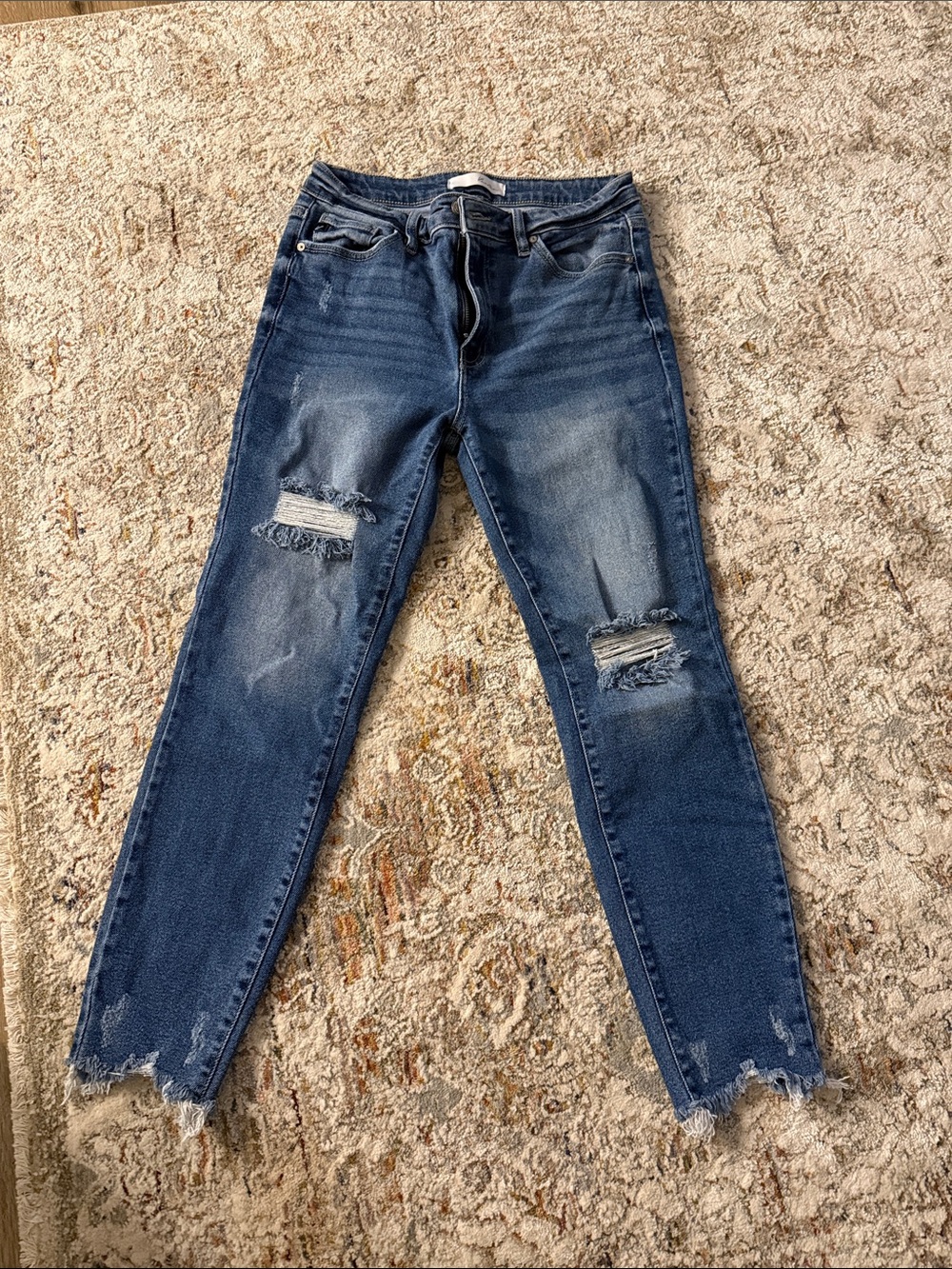 KanCan Medium Blue Distressed Skinny Jeans